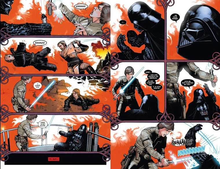 В новом комиксе показали альтернативную встречу Дарта Вейдера с Люком